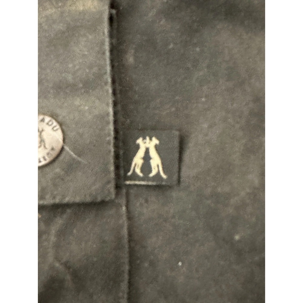 Men's Black Waxed Coat - Picture 8 of 11